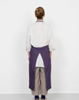 Tablier en lin Indigo