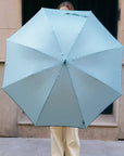 Parapluie long anti-vent - Vichy vert