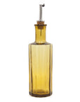 Bouteille à huile en verre ambre