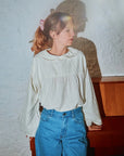 Blouse Amsonia col Claudine Egret - Poudre Organic