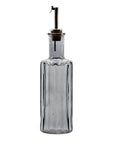 Bouteille à huile ou vinaigre en verre recyclé couleur gris fumé 30cl