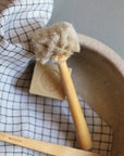 Brosse à verre en crin de cheval et bouleau huilé – Iris Hantverk