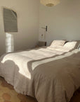 Housse de couette lin lavé naturel - Maison Farigoulette