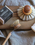 Brosse à Vaisselle ronde en crin de Cheval et Bouleau huilé - Iris Hantverk