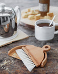 Set de brosse de table en crin de Cheval et bois de Hêtre - Iris Hantverk
