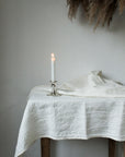 Nappe en lin lavé Blanc cassé