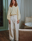 Pantalon Bergenie Denim Ecru - Poudre Organic