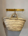 Panier artisanal en osier pour enfant avec anses