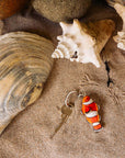 Porte-clés en bois Poisson-clown