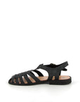 Sandales_Sunville_en_cuir_noir_mat_-_Meduse_x_Maison_Farigoulette