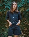 Short Vetiver Denim Noir