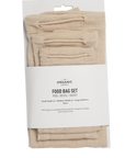 Food Bag en coton bio set de 3 - The Organic Company