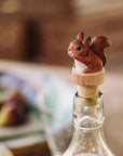 Bouchon de bouteille en bois sculpté à la main – Écureuil (Copie)