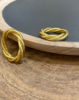 Bague torsadée or - Baan