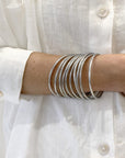 Bracelet bouddhiste argent fin - Baan