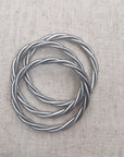 Bracelet bouddhiste torsadé argent épais - Baan