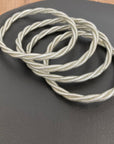 Bracelet bouddhiste torsadé argent fin - Baan