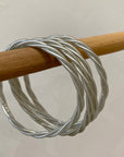 Bracelet bouddhiste torsadé argent fin - Baan
