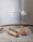 Brosse à ongles en bois de hêtre et poils de porc doux