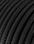 Câble électrique textile décoratif noir - 2x0,75mm²
