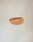 Ceinture en cuir plein fleur à boucle amovible (ajustable) - 130cm - Niwaki
