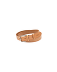 Ceinture en cuir plein fleur à boucle amovible (ajustable) - 130cm - Niwaki