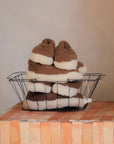 Chaussons en laine - Brown