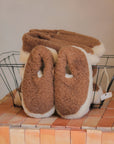 Chaussons en laine - Brown