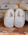 Chaussons en laine enfant - Light grey