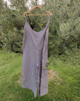 Combinaison oversize Juliette coton vichy marron - Maison Farigoulette