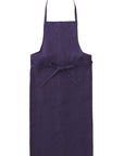 Tablier en lin Indigo