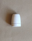 Douille E27 en porcelaine blanche