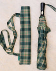 Parapluie pliable XL anti-vent - écossais vert