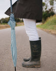 Parapluie long anti-vent - Vichy vert