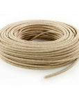 Câble électrique textile décoratif Jute - 2x0,75mm²