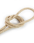 Câble électrique textile décoratif Jute - 2x0,75mm²