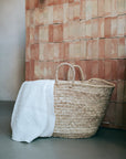 Panier anses courtes naturelles