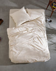 Housse de couette Louise percale de coton bio non teint - lavie
