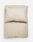 Housse de couette Linus lin lavé non teint - lavie