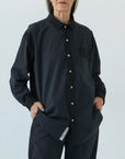 Chemise Yoko en coton bio washed black - lavie