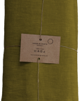 Housse de couette lin lavé olive - Maison Farigoulette