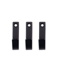 Lot de 3 patères noir brossé - Meraki