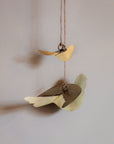 Oiseau en métal doré