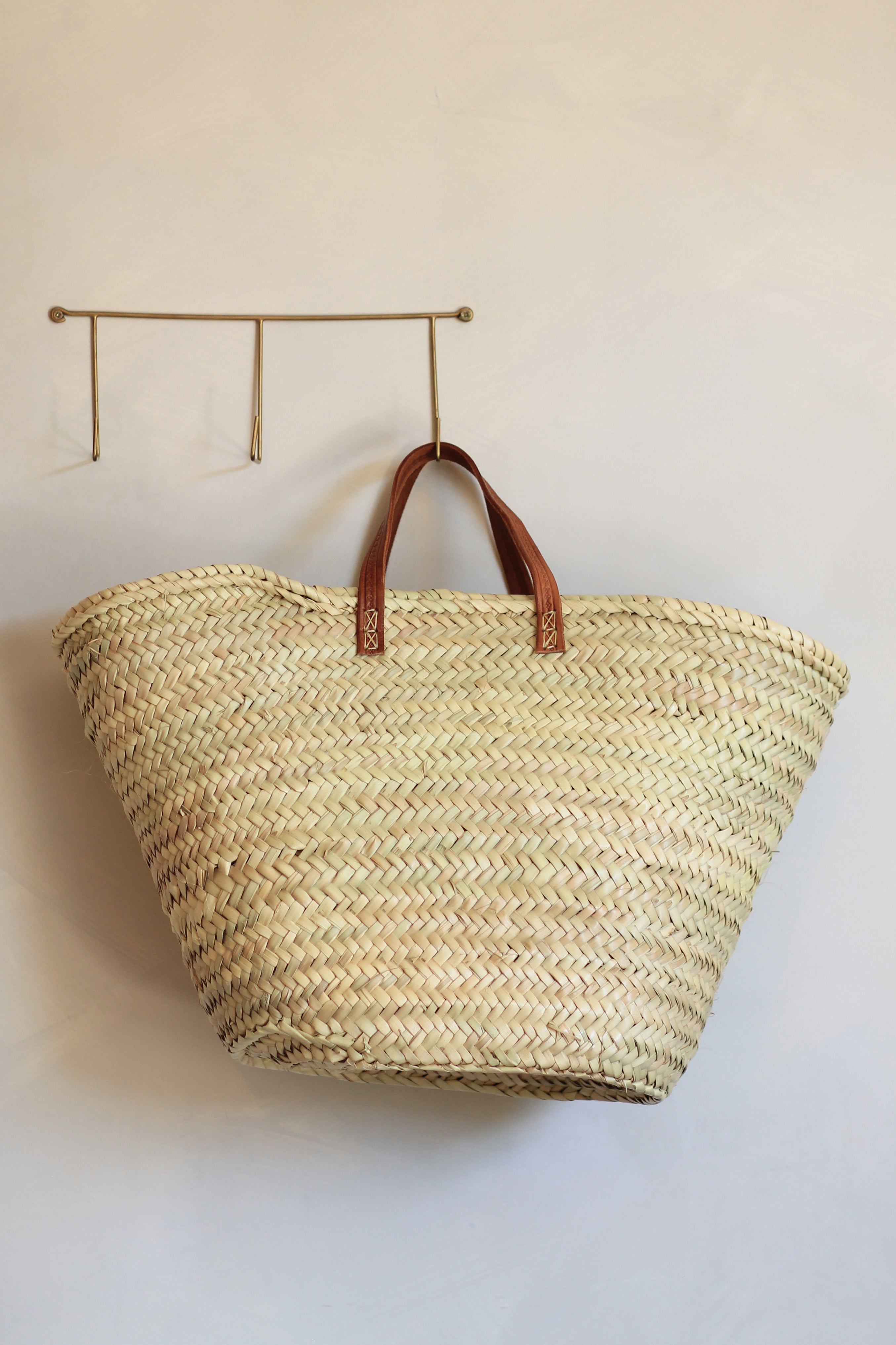 Panier anses courtes en cuir – MAISON FARIGOULETTE