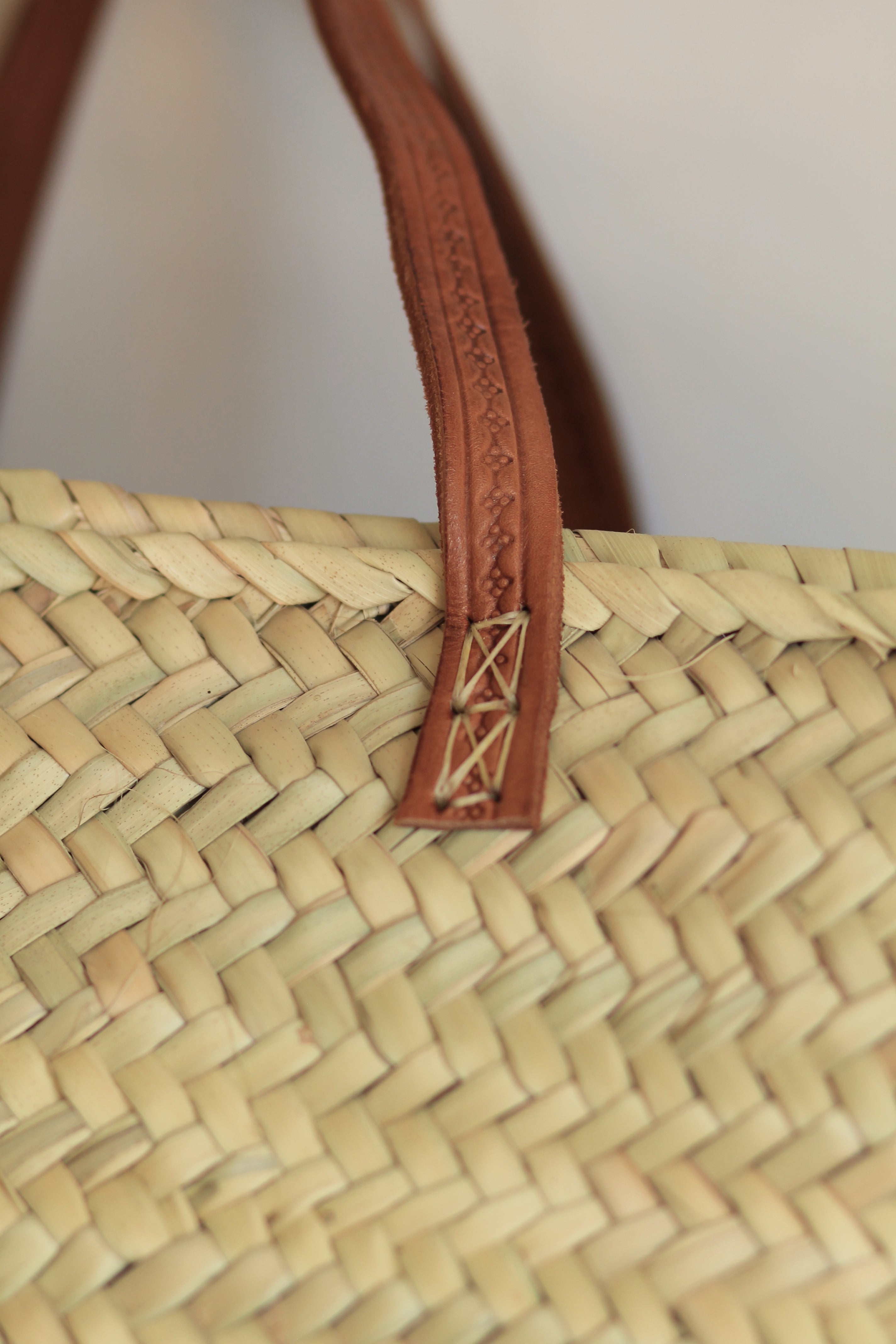 Panier anses courtes en cuir – MAISON FARIGOULETTE