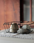 Panier d'épicerie en fer M - Fog Linen Work