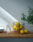 Panier rond finition laiton M - Fog Linen Work