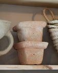 Pot carré en terre cuite XS