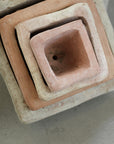 Pot carré en terre cuite XS