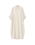 Robe chemise manche courte - amande